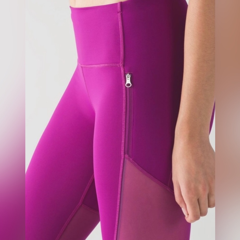 Lululemon Rush Hour 21” Mesh Crop Leggings